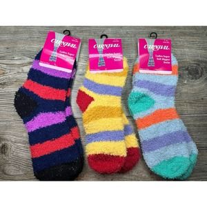 Ladies Super Soft Slipper Fuzzy Socks Fun Prints Warm one size Brand New‎